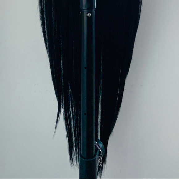 Long Black 36” Premium Fiber Lace Front Wig for Daily Wear or Events - Picture 4 of 9